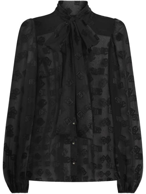 Dolce & Gabbana DNA logo-print blouse - Black - zdjęcie produktu nr 1