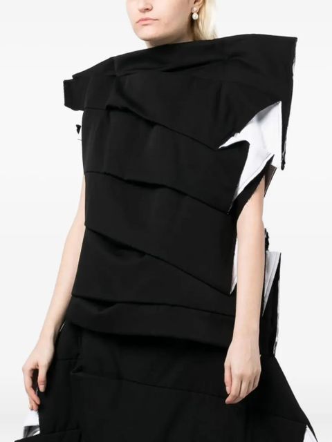 Comme Des Garçons folded layered jacket - Black