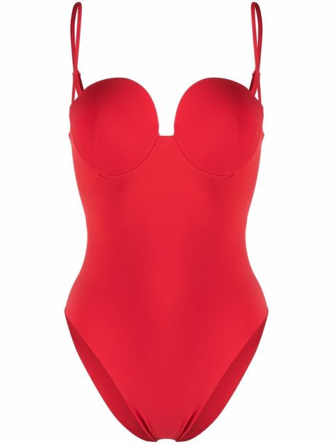 Magda Butrym Retro bustier swimsuit - Red - zdjęcie produktu nr 1