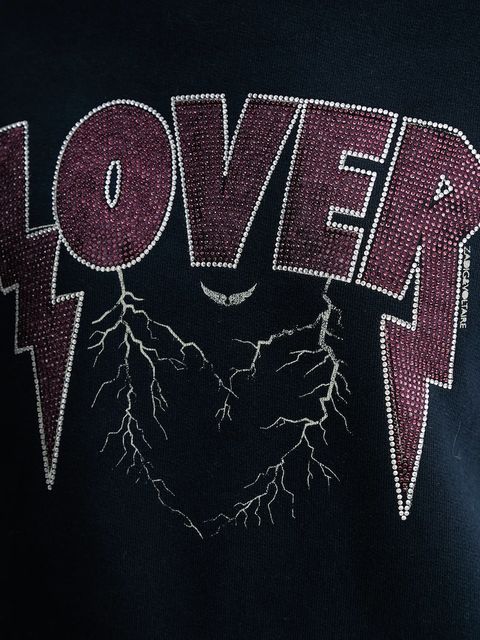 ZADIG&VOLTAIRE bluza damska kolor granatowy wzorzysta JWSS01677