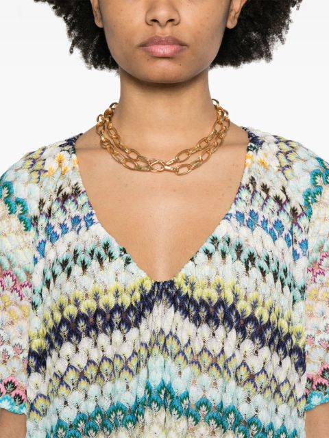 Missoni zigzag blouse - Blue