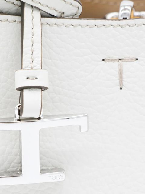 Tod's micro leather tote bag - White