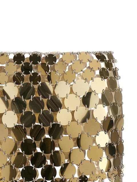 Rabanne disc-embellished skirt - Gold