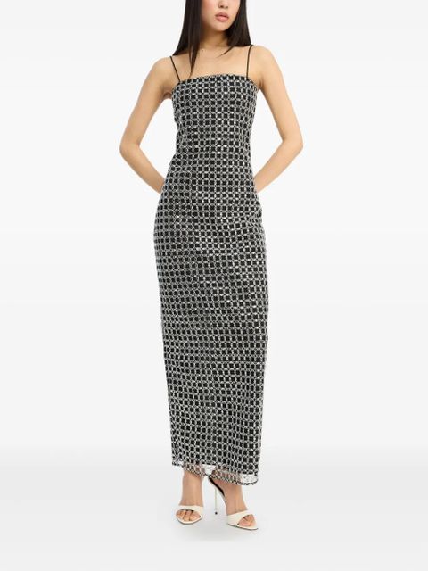 ROTATE BIRGER CHRISTENSEN beaded slip maxi dress - Black - zdjęcie produktu nr 2