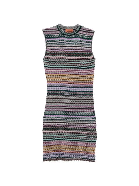 Missoni striped-pattern mini dress - Black - zdjęcie produktu nr 1