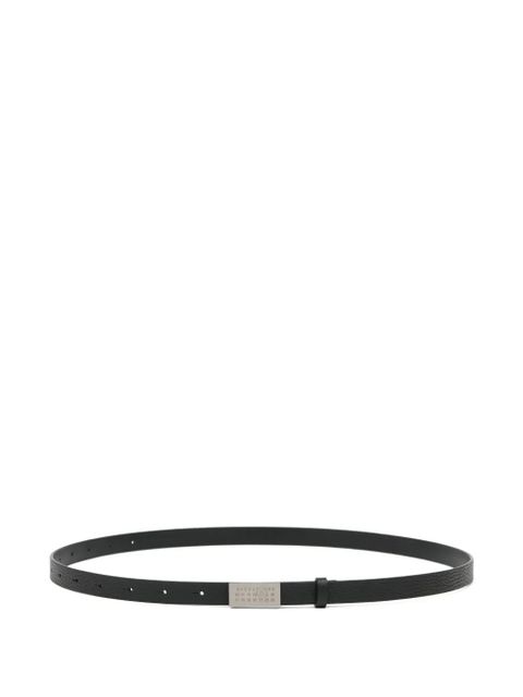 MM6 Maison Margiela numeric plaque belt - Black - zdjęcie produktu nr 1