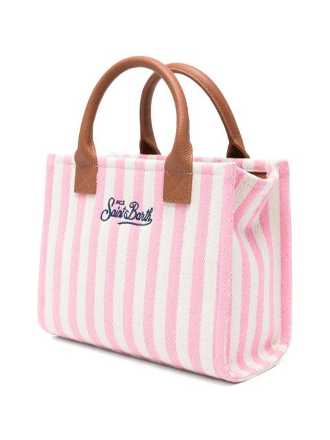 MC2 Saint Barth Vanity medium striped-pattern tote bag - Pink
