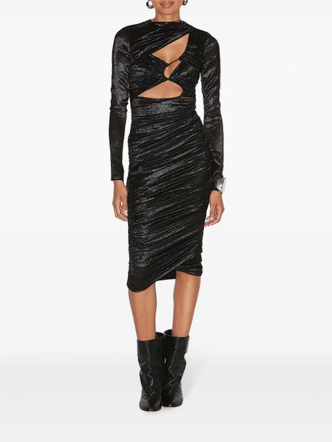 ISABEL MARANT Rayana midi dress - Black - zdjęcie produktu nr 2