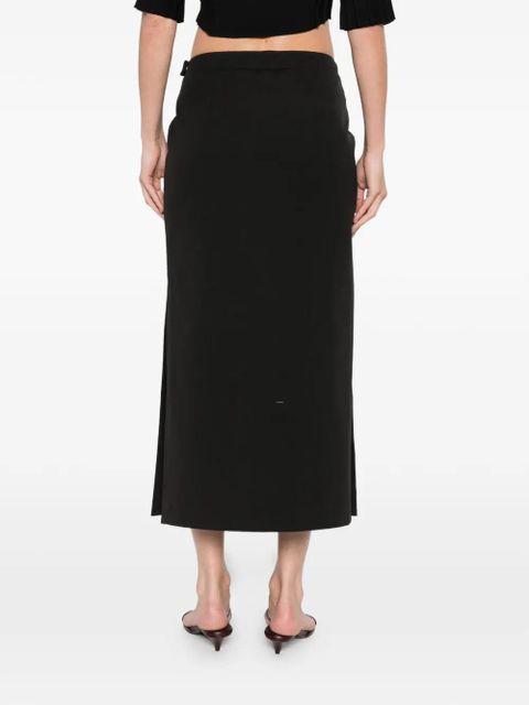 Sportmax SPSVelo slit midi skirt - Black