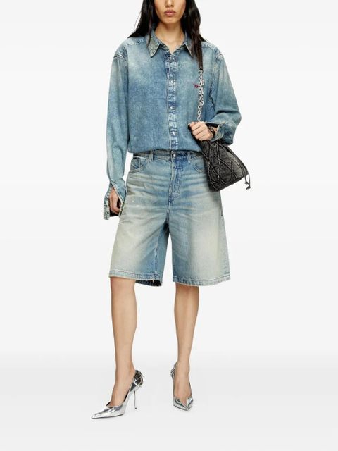 Diesel De-Sire light-wash denim shorts - Blue