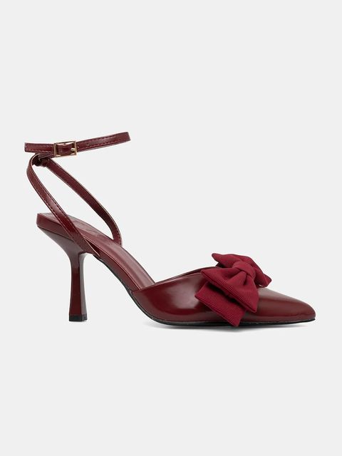 Answear.LAB szpilki kolor bordowy - zdjęcie produktu nr 2