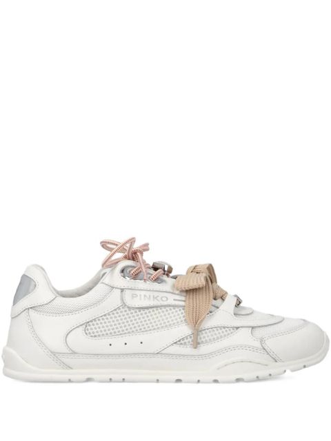 PINKO logo-lettering lace-up sneakers - White - zdjęcie produktu nr 1