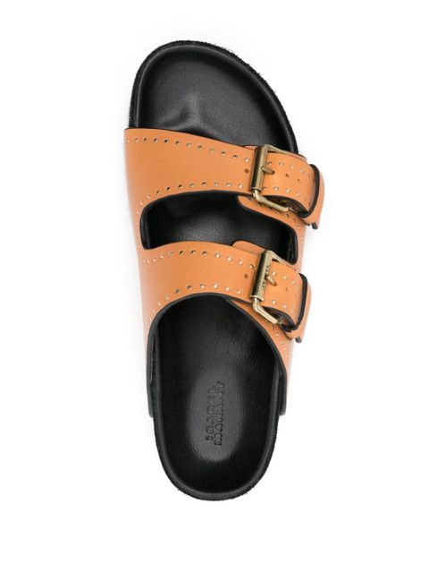 ISABEL MARANT Lennyo studded sandals - Orange