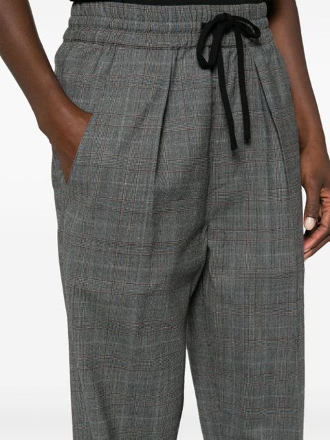 MARANT ÉTOILE Priska high-waist plaid trousers - Grey