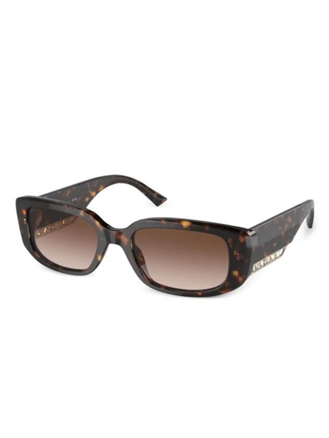 Bvlgari rectangle-frame sunglasses - Brown - zdjęcie produktu nr 1