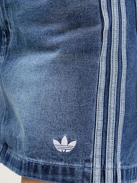 adidas Originals spódnica jeansowa Denim Mini Skt kolor niebieski mini rozkloszowana JW2649