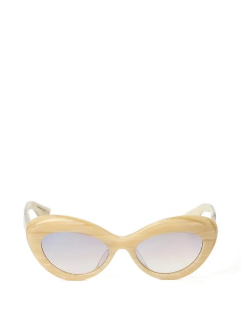 KHAITE oval cat-eye sunglasses - Neutrals - zdjęcie produktu nr 1