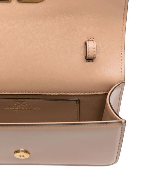 Valentino Garavani VLogo-signature leather shoulder bag - Neutrals