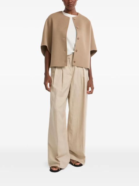 Yves Salomon button-up cape - Neutrals - zdjęcie produktu nr 2