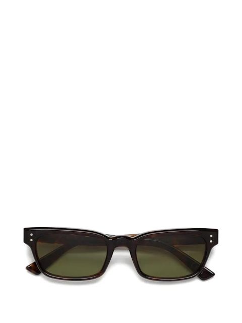 Marni Eyewear tortoiseshell-effect rectangle-frame sunglasses - Brown - zdjęcie produktu nr 1