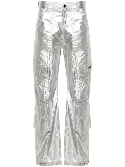 Golden Goose wide-leg cargo trousers - Silver - zdjęcie produktu nr 1