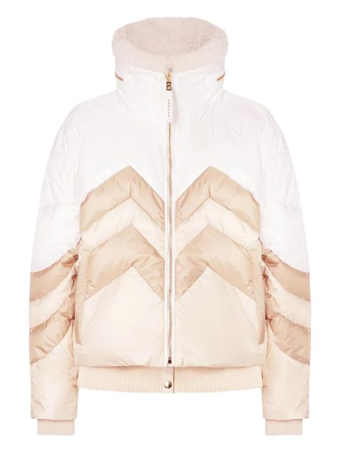 BOGNER Valea chevron-pattern quilted ski jacket - White - zdjęcie produktu nr 1