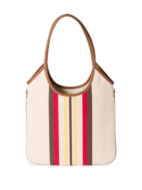 Miu Miu Ivy striped tote bag - Neutrals