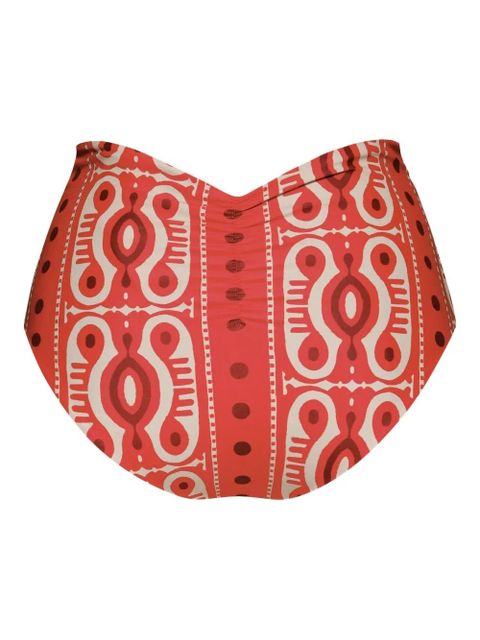 Johanna Ortiz Taita printed bikini bottom - Red