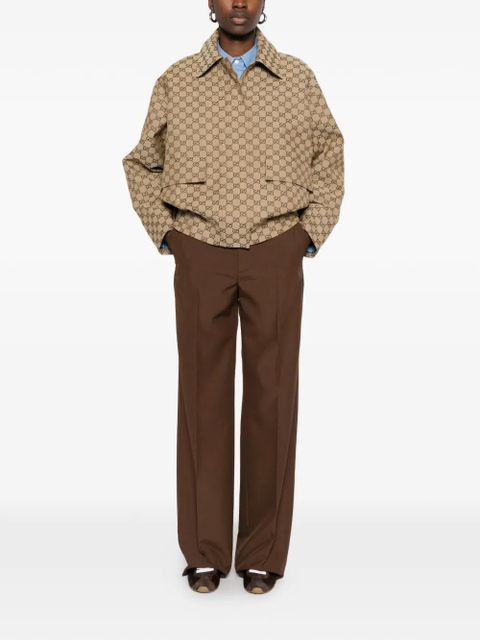 Gucci pressed-crease button trousers - Brown - zdjęcie produktu nr 2