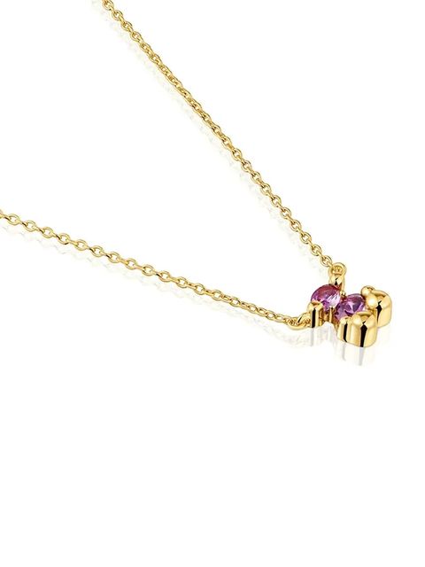 Tous naszyjnik ze srebra pokrytego złotem Bold Bear Lab 1004254300