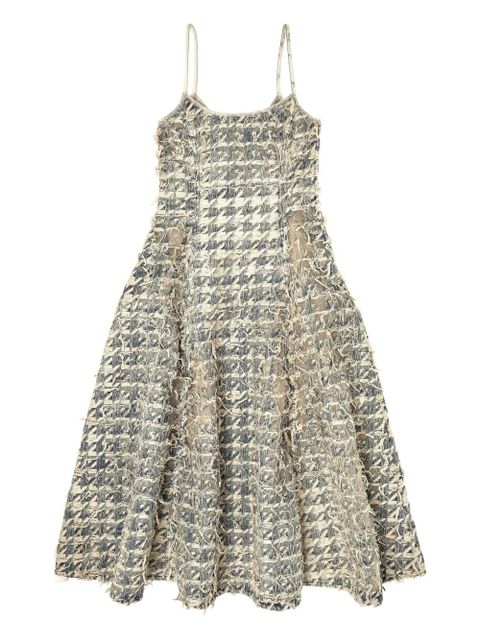 Diesel devoré-houndstooth midi dress - Neutrals - zdjęcie produktu nr 1