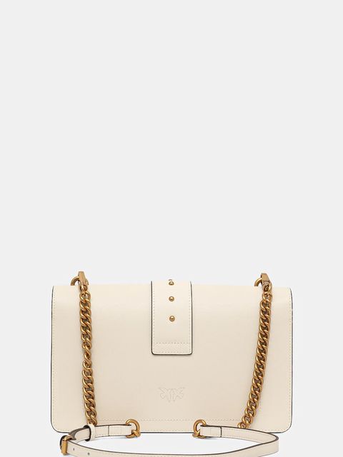 Pinko torebka skórzana kolor biały 105857 A0F1