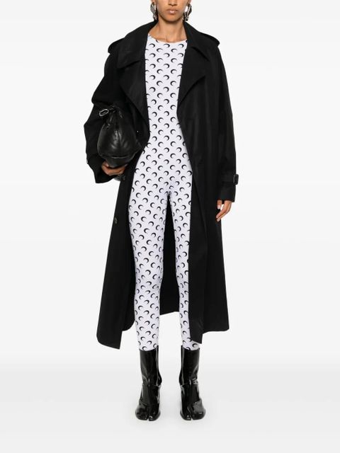 Marine Serre moon-print jersey catsuit - White - zdjęcie produktu nr 2
