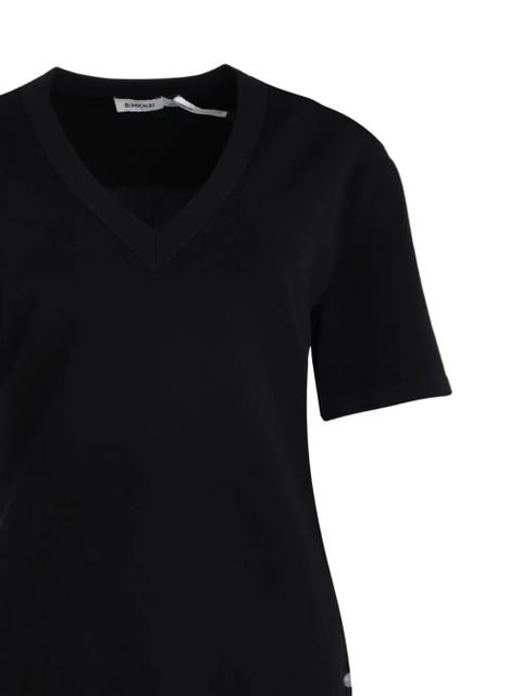 Simkhai pleated V-neck blouses - Black