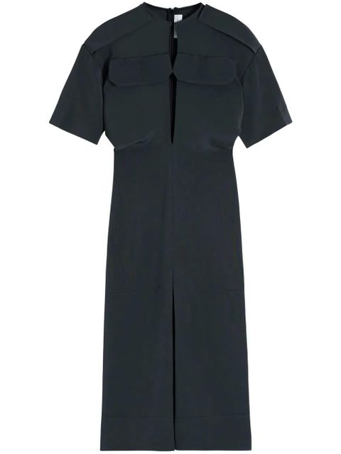 Victoria Beckham utility detail midi dress - Grey - zdjęcie produktu nr 1