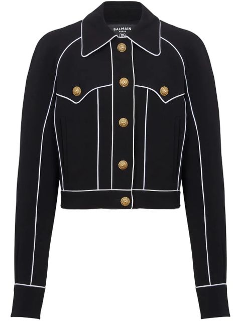 Balmain Western crepe jacket - Black - zdjęcie produktu nr 1
