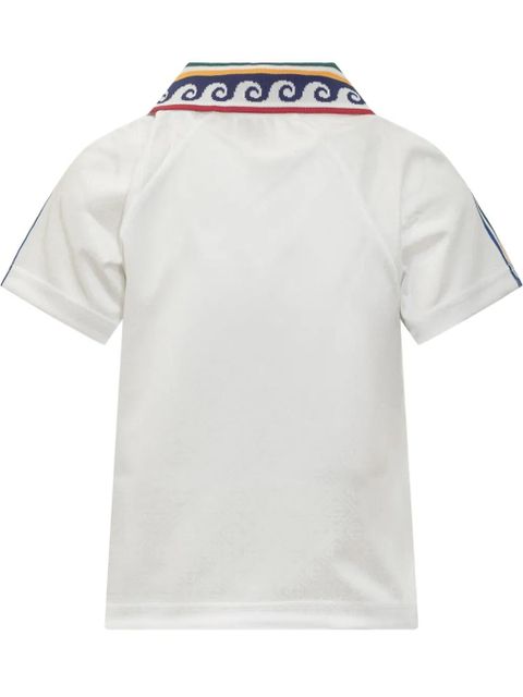 Casablanca logo-print polo top - White - zdjęcie produktu nr 2