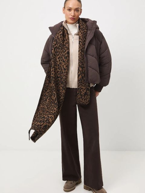 Medicine kurtka damska kolor brązowy zimowa oversize - zdjęcie produktu nr 1