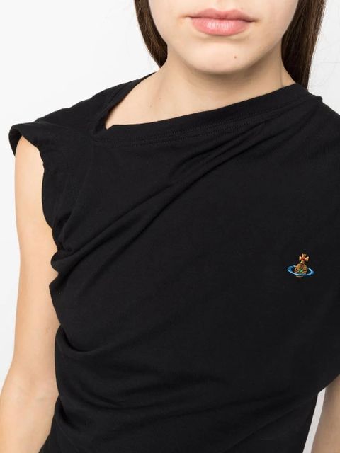 Vivienne Westwood asymmetric draped T-shirt - Black