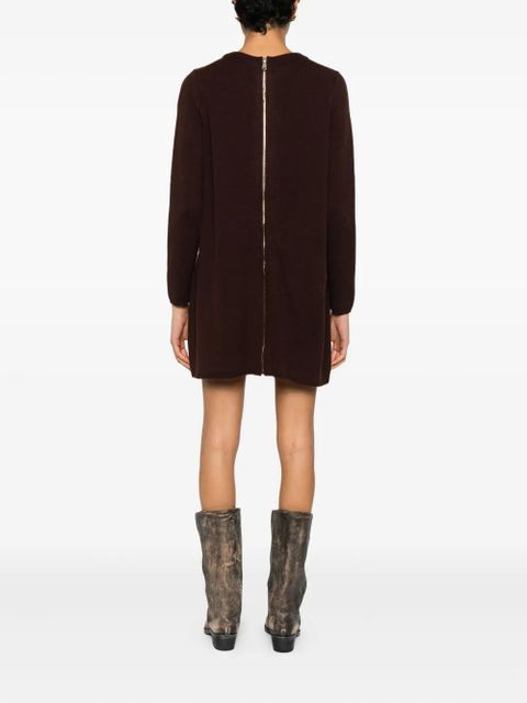 Ba&Sh Atess round-neck mini dress - Brown