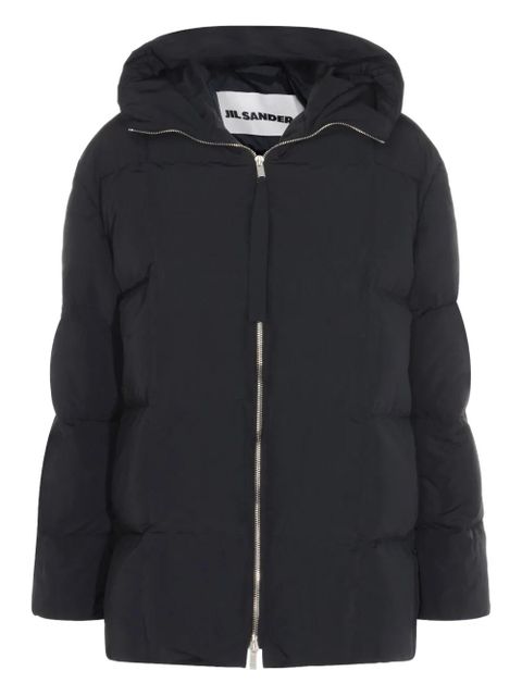 Jil Sander hooded zip coat - Black - zdjęcie produktu nr 2