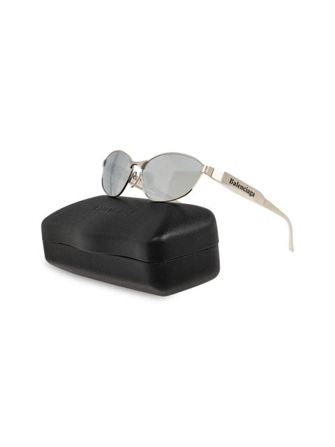 Balenciaga Eyewear oval frame sunglasses - Silver - zdjęcie produktu nr 2