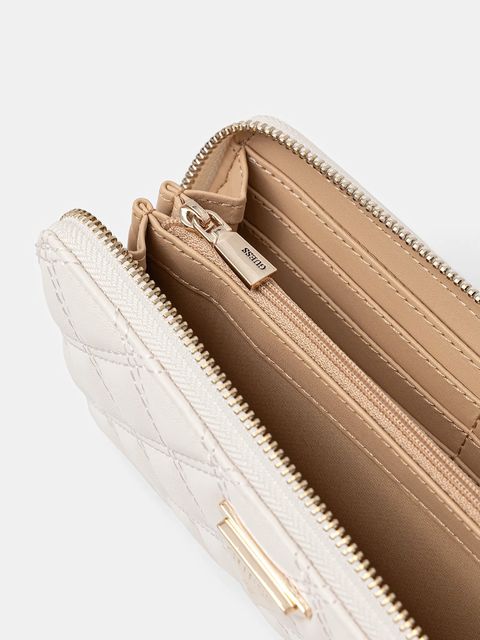 Guess portfel GIULLY damski kolor beżowy SWQG96 73146 - zdjęcie produktu nr 2