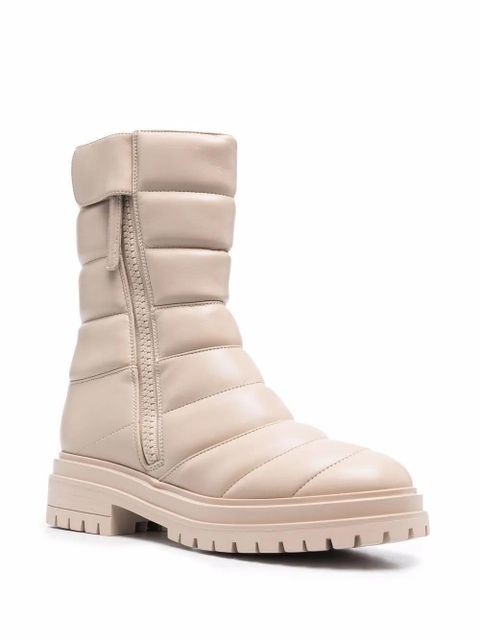 Gianvito Rossi Eiko padded combat boots - Neutrals - zdjęcie produktu nr 2