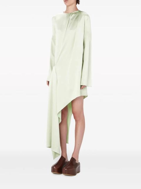 JW Anderson long-sleeve asymmetric dress - Green - zdjęcie produktu nr 2