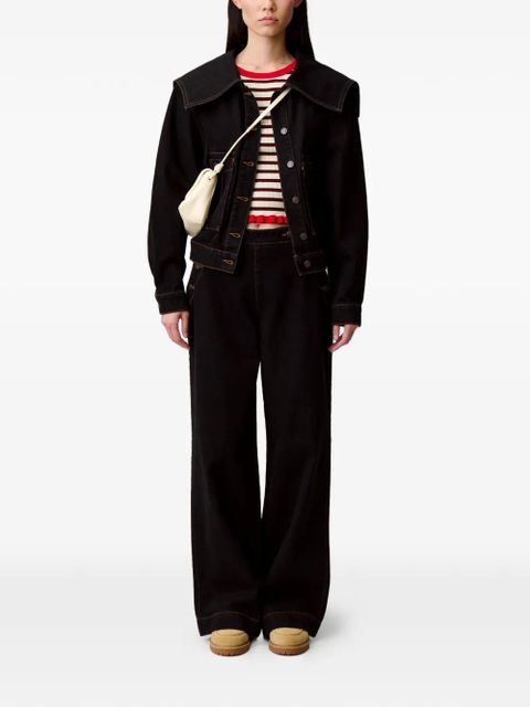 Claudie Pierlot cotton denim jacket - Black - zdjęcie produktu nr 2