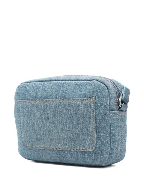 Off-White Jitney Camera logo-plaque cross body bag - Blue