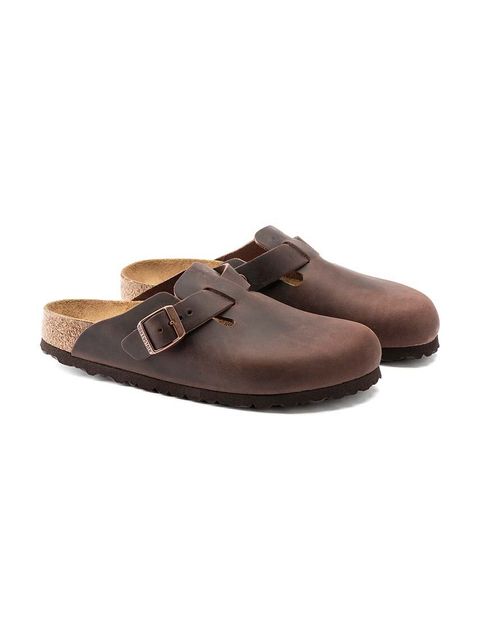 Birkenstock klapki skórzane Boston - zdjęcie produktu nr 1