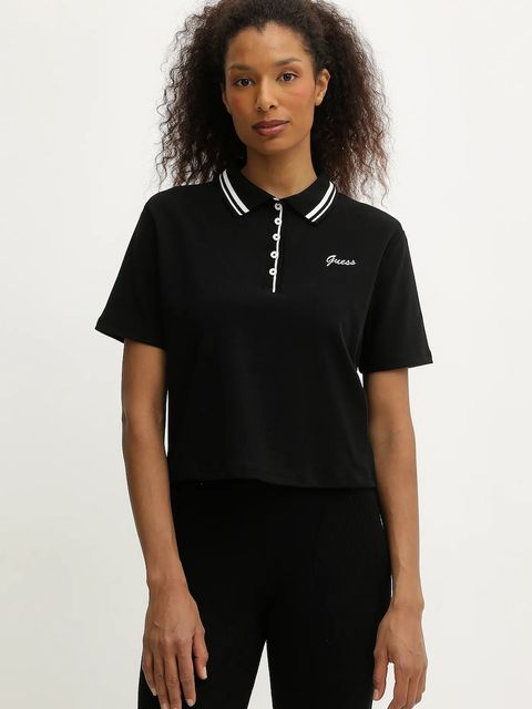 Guess polo FABIA damski kolor czarny V5BP00 K1891 - zdjęcie produktu nr 1