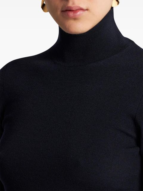 ETRO high-neck wool jumper - Blue
